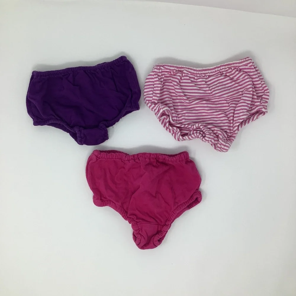 Ralph Lauren Baby Bloomers Shorts Girls‎ 3m Diaper Cover Set Multicolor Cotton